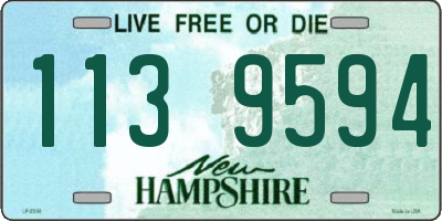 NH license plate 1139594
