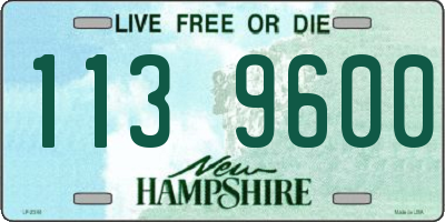 NH license plate 1139600