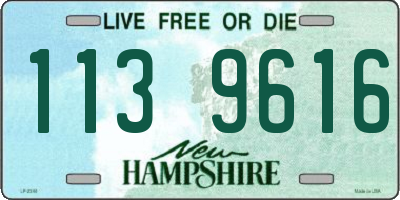 NH license plate 1139616
