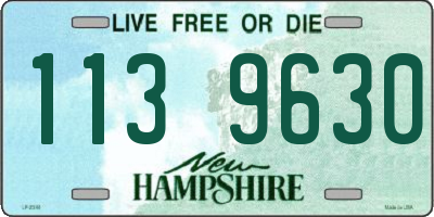 NH license plate 1139630