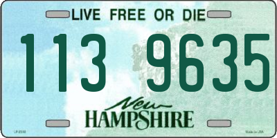 NH license plate 1139635