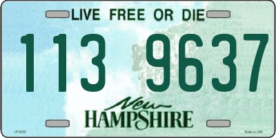 NH license plate 1139637