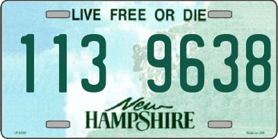 NH license plate 1139638