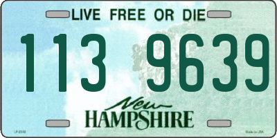 NH license plate 1139639