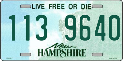 NH license plate 1139640