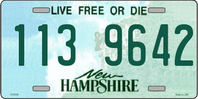 NH license plate 1139642