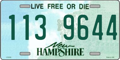 NH license plate 1139644