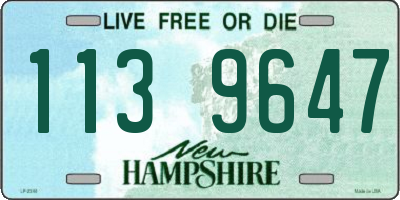 NH license plate 1139647