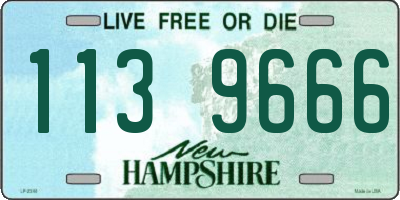 NH license plate 1139666