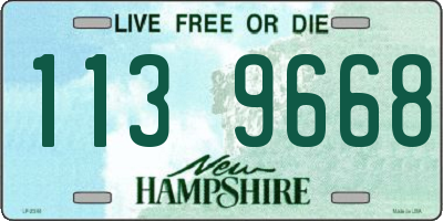NH license plate 1139668