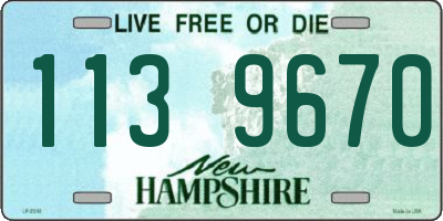 NH license plate 1139670