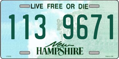 NH license plate 1139671