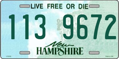 NH license plate 1139672