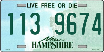 NH license plate 1139674