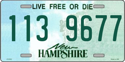 NH license plate 1139677