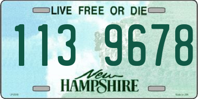 NH license plate 1139678