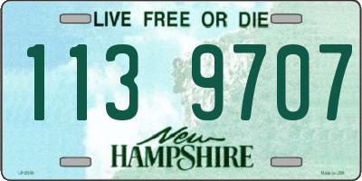 NH license plate 1139707