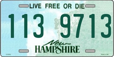 NH license plate 1139713
