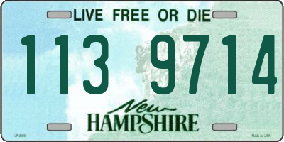 NH license plate 1139714