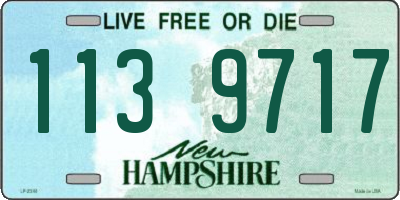 NH license plate 1139717