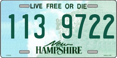 NH license plate 1139722