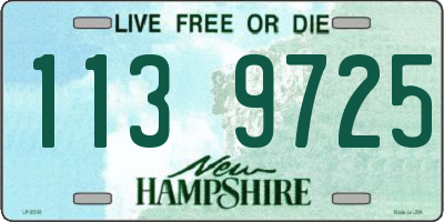 NH license plate 1139725