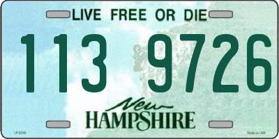 NH license plate 1139726