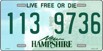 NH license plate 1139736