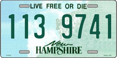 NH license plate 1139741