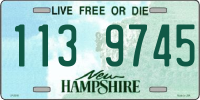 NH license plate 1139745