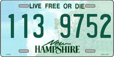NH license plate 1139752