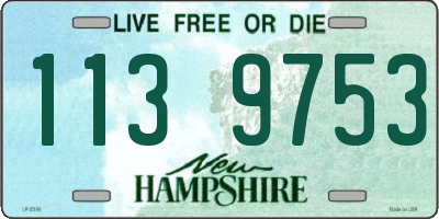 NH license plate 1139753
