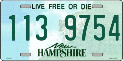 NH license plate 1139754