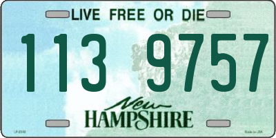 NH license plate 1139757
