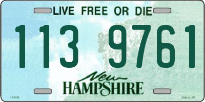 NH license plate 1139761