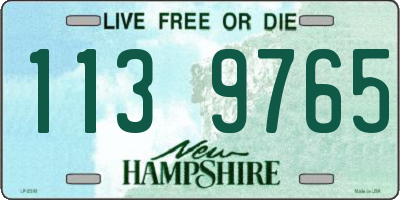 NH license plate 1139765