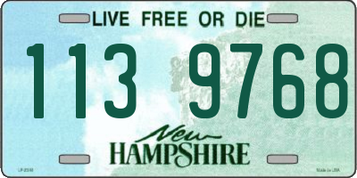 NH license plate 1139768