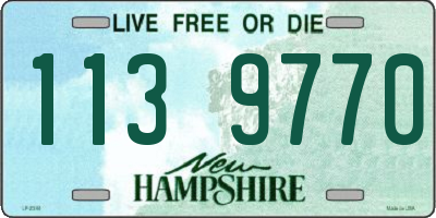 NH license plate 1139770