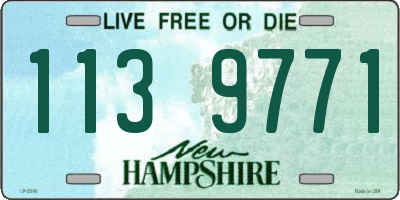 NH license plate 1139771