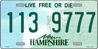 NH license plate 1139777