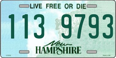 NH license plate 1139793