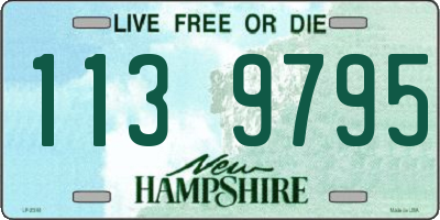 NH license plate 1139795