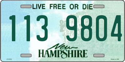 NH license plate 1139804