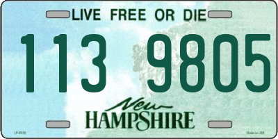 NH license plate 1139805