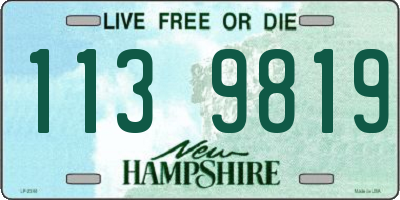 NH license plate 1139819