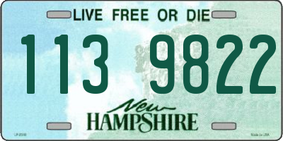 NH license plate 1139822