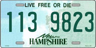 NH license plate 1139823