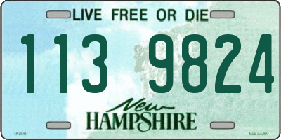 NH license plate 1139824