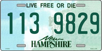 NH license plate 1139829