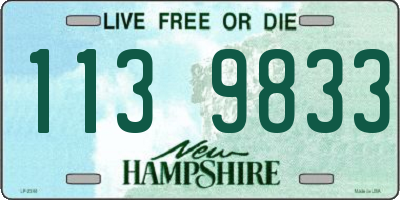 NH license plate 1139833